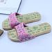 Factory Direct Sale Summer Massage Clogs One-Line Carved Couple Non-Slip Home Paint-Free Flat Sandals_vogvips.com