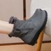 Cross-Border Winter Snow Boots Women, Fleece-Lined, Non-Slip, Warm, Waterproof, Short Boots, Casual Korean Style, Large_vogvips.com