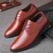 Men's cowhide business leather formal British and Korean wedding black versatile casual shoes, soft top men's shoes_vogvips.com