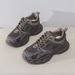 Internet Celebrity Super Hot Dad Autumn New Versatile All Black Sports Anti Slip Running Casual Women's Shoes_vogvips.com
