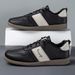 Euro Step White Sneakers Students, Trendy Versatile Casual Shoes, Fashionable Sports For Men, Leather Surface Agan De Xun Shoes_vogvips.com