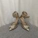2025 New Model Silver Single Strap High Pumps European And American Style Pointed Stiletto Heel Closed Toe Plus Size_vogvips.com