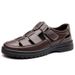 Plus-size Summer New Men's Hollow Breathable Casual Clogs, Non-slip Dad Sandals, Available For Wholesale_vogvips.com