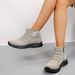 Women's Plus Size Suede Ankle Boots With Side Zipper Thick Sole Round Toe Over-the-Ankle Martin Style_vogvips.com