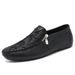Men's Shoes Four Season Single Shoes, Retro Zipper, Casual Leather Shoes, Men's Shoes, Slip-On, Lazy Shoes_vogvips.com