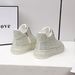 Women's Fashion Winter High-Top Sneakers With Crystal Diamonds, Chunky Platform, Zip Closure, Casual Comfort, Light Luxury Style_vogvips.com
