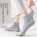 Men's Socks Solid Color Cotton Socks Summer Deodorant Sweat Absorbent Men's Antibacterial Spring And Summer Thin Breathable Short Tube Men's Socks_vogvips.com