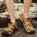 Leopard Summer Baotou Beach Large Casual Shoes Fashion Lightweight Mens Non Slip Sandals_vogvips.com
