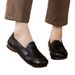 Mom Shoes Soft Sole One Pedal Single Shoes Women's Season Comfortable Soft Beef Tendon Sole Flat Sole Women's Shoes Medium Single Shoes_vogvips.com