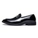 New Fashion Men's Brown Business Casual Loafer Shoes Daily Office Black Buckle Monk Men's Shoes One Foot Cover Banquet Dress Wedding Leather Shoes_vogvips.com