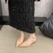 Elegant Pointed-toe Air Cushion Single 2025 New Spring French Niche High-heeled Shoes, Stiletto Heel Closed-toe Sandals_vogvips.com