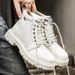 European Warm Series Men's Martin British Style Black Work Height Increasing Safety Shoes Desert Yellow Boots Men_vogvips.com