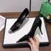 Women's Patent Leather High-heeled With Square Toe, Same Style As SE, High-end Feel, Small Black New Model, Sexy_vogvips.com