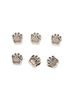 6-piece Gothic Hip Hop Cute Cartoon Bear Paw Double-Sided Decorative Accessories Set, DIY Home Decor And Crafts, Shoe DIY Decoration, Halloween_vogvips.com