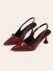 Style Wine Red Lady Pointed Stiletto Heels Patent Leather All Fashion Simple Backstrap Sandals_vogvips.com
