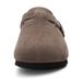 Asgard Women's Suede Clogs Leather Mules Cork Footbed Sandals Arch Support Aldult Four Seasons Adjustable Buckle Potato_vogvips.com