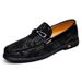 Euro Step Casual Business Leather Shoes Men Height Increase 6CM Spring Cowhide Soft Sole Slip-On Lazy Trendy Loafers_vogvips.com
