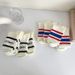 Men And Women's Fashion Sport Socks With Stripe Design, Breathable Cotton Blend, Comfortable Mid-Crew Socks For Casual Wear, Gym, And Daily Use_vogvips.com