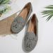 European American Style Flat-soled Tassel Loafers Women, 2025 Spring And Autumn New Model, Black Bowknot Soft-soled_vogvips.com