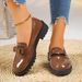 Women's British Style Low Top Shoes Bow Knot Retro R Leather New Autumn Style In Stock_vogvips.com