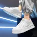 Men's Sneakers White Leather Casual Comfortable Running For Men Platform Sport Shoes Atillas Hombre_vogvips.com