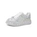 Women's Fashion Rhinestone Embellished Chunky Sole Casual Sneakers - Light Luxury Breathable Round Toe Slip-On Shoes For Spring Summer Fall_vogvips.com