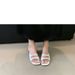 Women's Heart Embellished Square Toe Chunky Heel Sandals - Glamorous Open-Toe Slip-On Shoes In Black, Red & Beige_vogvips.com