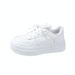 Thick Sole Mesh Breathable Casual Single Lace Up Round Head Solid Color Sports Women's Shoe_vogvips.com