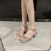 2531 Huidong Yixin Da Ice Sugar Fairy ~ 5CM French Style Rhinestone Open-Toe Chunky High Heel Sandals Women's Wedding_vogvips.com
