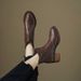 Women's Shoes Ankle Boots Single Boots Round Toe Medium Heel High Heel Boots Thick Heel Winter Plus Velvet Thick Heel Zipper Leather Boots_vogvips.com