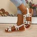 Foreign Trade European And American Large Size Elastic Band Flat Hollow For Women 2025 Summer Fashion Solid Color Beach_vogvips.com