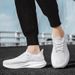 Green Knit Men's Summer Sneakers Lightweight Outdoor Running Shoes For Man Lace-up Casual Sports Shoes Man Zapatillas De Hombre_vogvips.com
