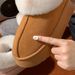 Slippers Plush Heel Snow Boots For Women Winter Outdoor Thick Sole Non-Slip Fleece Warm Fashion Simple Cotton Shoes_vogvips.com