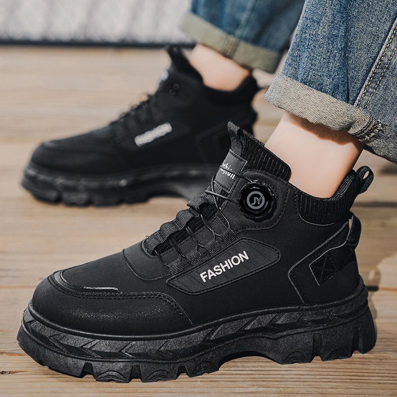 New2025.1 Men's Shoes For Autumn And Winter, High-heeled Workwear And Retro Ankle Boots_vogvips.com