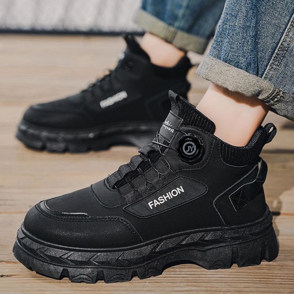New2025.1 Men's Shoes For Autumn And Winter, High-heeled Workwear And Retro Ankle Boots_vogvips.com