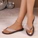 2026 Summer New Women's Flat European And American Fashion Sequin Flip-Flops Versatile Beach Sandals For Cross-Border_vogvips.com