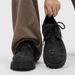 Men's Distressed Denim Derby Shoes - Chunky Sole Punk Style Lace-Up Sneakers For Streetwear & Casual Outfits (Black, EVA Cushioned)_vogvips.com