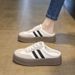 Half Slippers For Women For Outdoor Wear New Style Super Hot Thick Soled Closed Toe Slippers Lazy One Step Shoes Half Slip Women's Shoes_vogvips.com