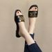 Iteret Famous Slippers I 2024, Summer Ew Flat Bottomed Fashio Lie Istagram Temperamet Versatile Sadals For_vogvips.com