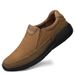Men's Shoes Matte Casual Leather Shoes Retro Lazy Shoes Driving Loafers_vogvips.com