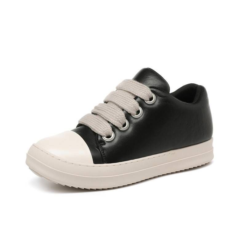 Women's Shoes Autumn And Winter Bread Shoes Small Board Shoes For Women Couples Candy Color Personality Fat White Shoes_vogvips.com