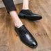 New Black And White Color-block Carved Brick Men's Shoes For Men's Business Leather British Derby Shoes Pointed Toe Banquet Wedding Leather Shoes_vogvips.com