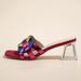 704323 Hot Selling Summer Sandals For Women 2024 New Style Square Head Middle Transparent Heel Strap Weaving Shoes_vogvips.com