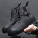 Cowhide Martin Boots, Outdoor Workwear, High Top Casual Shoes, Retro High Top Boots_vogvips.com