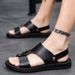 Slippers Men, New Korean Style Trendy Casual Beach Shoes Summer, Men's Fashionable Youth Sandals For External Wear_vogvips.com