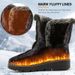 Women's Boots 2025 Trend Winter Shoes For Woman Winter Boots Ankle Low Heels Botas Mujer Waterproof Snow Boots With Fur Shoes_vogvips.com