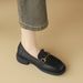 cameido Sheepskin British horsebit casual loafers, slip-on deep-mouth uniform single shoes for autumn 2024_vogvips.com