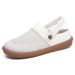 Women's Japanese Simple Bag Head Slippers Soft-soled Casual Shoes Half-mop Sandals Mother Shoes Women's Single Shoes_vogvips.com