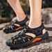 New Summer Genuine Leather Fashion Design Breathable Casual Shoes Men Soft Bottom Outdoor Beach Sandals Big Size 48_vogvips.com