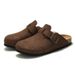 RUIZUSTOCK Autumn Winter New Men's Cork Slippers Closed-Toe Women's Sandals Matte Unisex Beach Outdoor Wear_vogvips.com